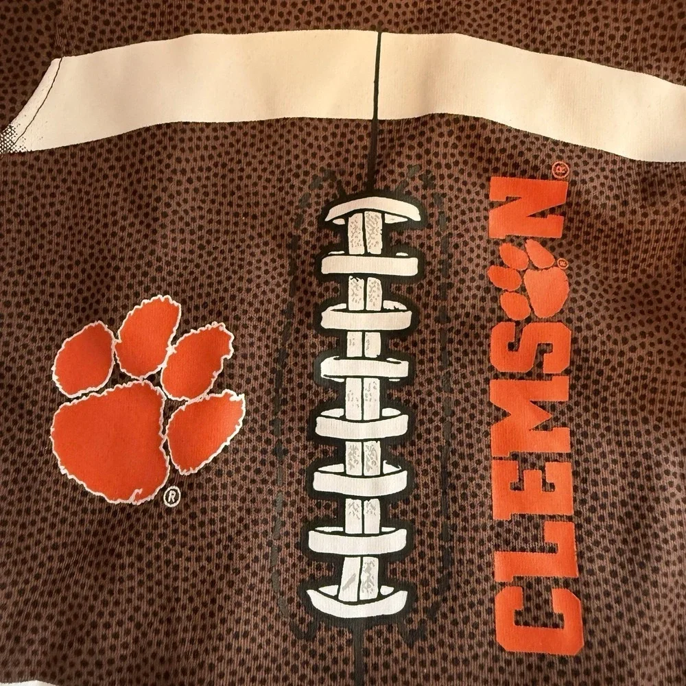 Gen 2 Clemson Tigers Baby Football Bodysuit Size 0-3 Months Brown NCAA College
